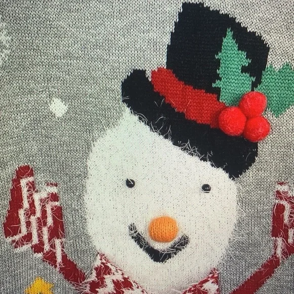 Gray Snowman Sweater - Picture 3 of 5
